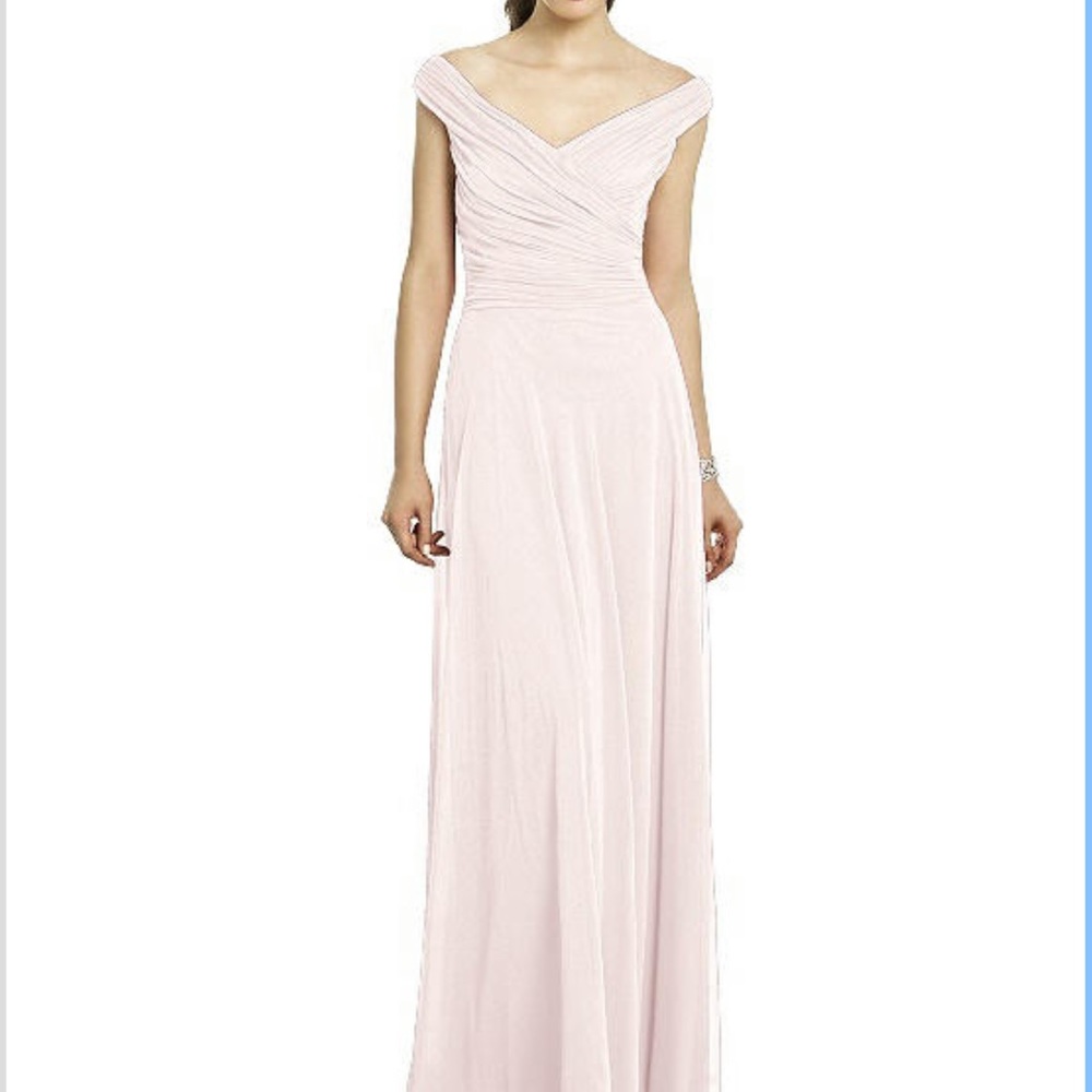 Dessy After Six Bridesmaid Pink Dress